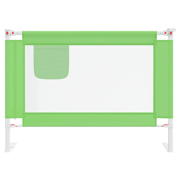 vidaXL Toddler Bed Rail Green 90x25 cm Fabric