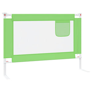 vidaXL Toddler Bed Rail Green 90x25 cm Fabric
