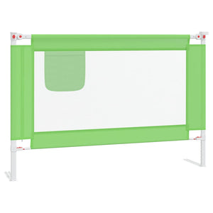vidaXL Toddler Bed Rail Green 100x25 cm Fabric