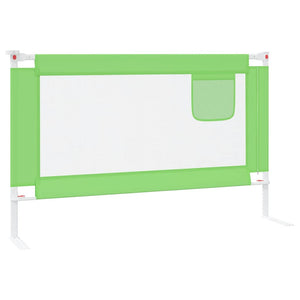 vidaXL Toddler Bed Rail Green 120x25 cm Fabric