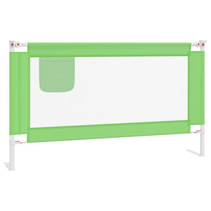 vidaXL Toddler Bed Rail Green 140x25 cm Fabric