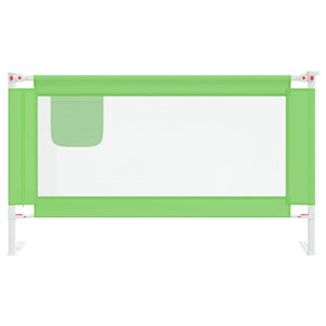 vidaXL Toddler Bed Rail Green 140x25 cm Fabric