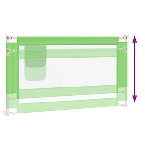 vidaXL Toddler Bed Rail Green 140x25 cm Fabric