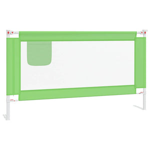 vidaXL Toddler Bed Rail Green 150x25 cm Fabric