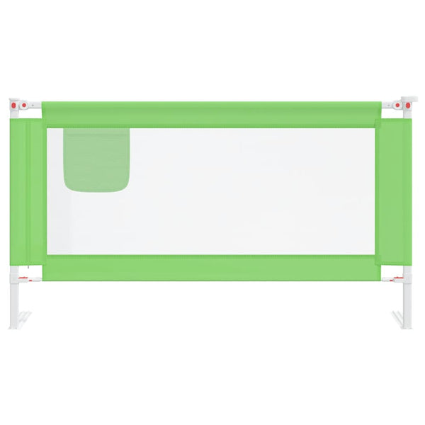vidaXL Toddler Bed Rail Green 150x25 cm Fabric
