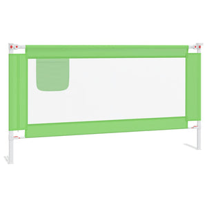 vidaXL Toddler Bed Rail Green 160x25 cm Fabric