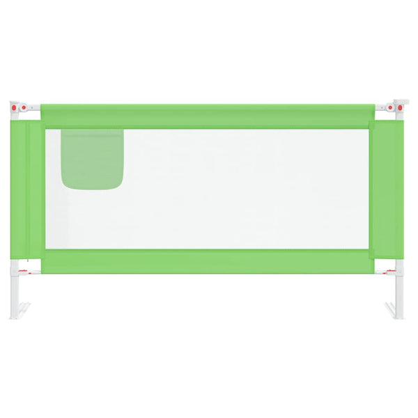 vidaXL Toddler Bed Rail Green 160x25 cm Fabric