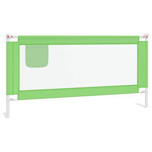 vidaXL Toddler Bed Rail Green 180x25 cm Fabric