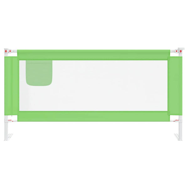 vidaXL Toddler Bed Rail Green 180x25 cm Fabric