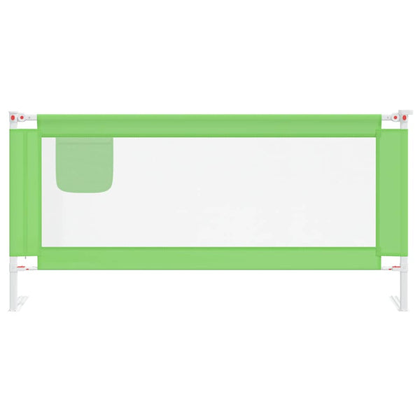 vidaXL Toddler Bed Rail Green 190x25 cm Fabric