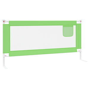 vidaXL Toddler Bed Rail Green 190x25 cm Fabric