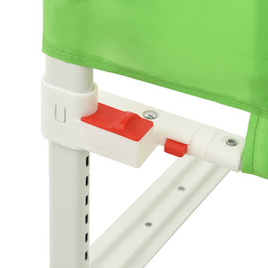 vidaXL Toddler Bed Rail Green 190x25 cm Fabric