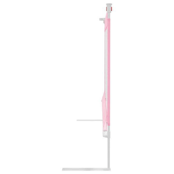 vidaXL Toddler Bed Rail Pink 100x25 cm Fabric