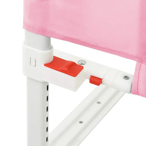 vidaXL Toddler Bed Rail Pink 100x25 cm Fabric