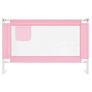 vidaXL Toddler Bed Rail Pink 120x25 cm Fabric