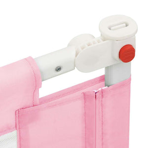 vidaXL Toddler Bed Rail Pink 150x25 cm Fabric