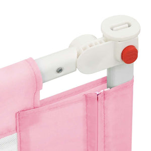vidaXL Toddler Bed Rail Pink 160x25 cm Fabric