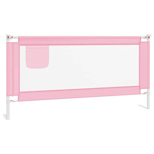 vidaXL Toddler Bed Rail Pink 180x25 cm Fabric