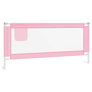 vidaXL Toddler Bed Rail Pink 200x25 cm Fabric