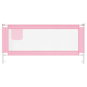 vidaXL Toddler Bed Rail Pink 200x25 cm Fabric