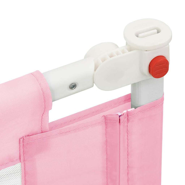 vidaXL Toddler Bed Rail Pink 200x25 cm Fabric