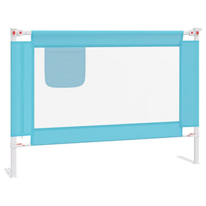 vidaXL Toddler Bed Rail Blue 90x25 cm Fabric