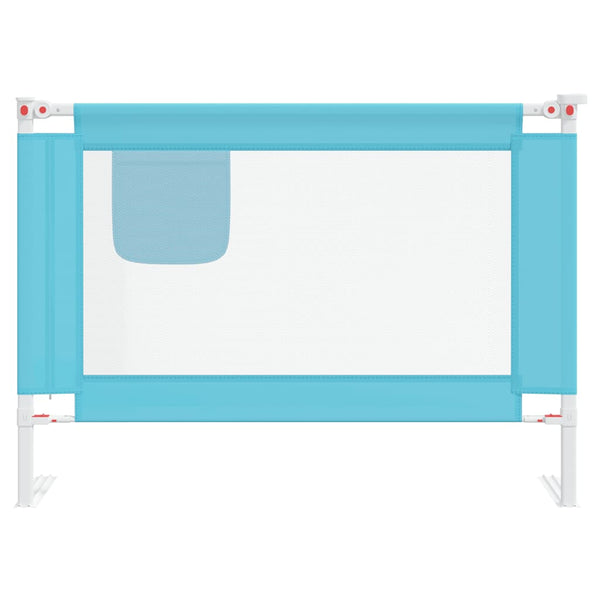 vidaXL Toddler Bed Rail Blue 90x25 cm Fabric