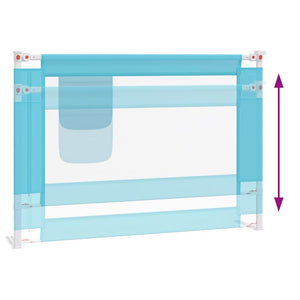 vidaXL Toddler Bed Rail Blue 90x25 cm Fabric