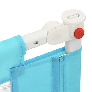 vidaXL Toddler Bed Rail Blue 90x25 cm Fabric