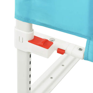 vidaXL Toddler Bed Rail Blue 90x25 cm Fabric