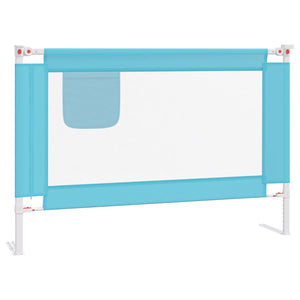 vidaXL Toddler Bed Rail Blue 100x25 cm Fabric