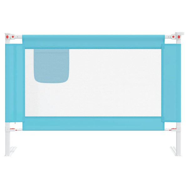 vidaXL Toddler Bed Rail Blue 100x25 cm Fabric