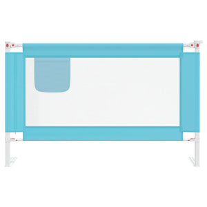 vidaXL Toddler Bed Rail Blue 120x25 cm Fabric