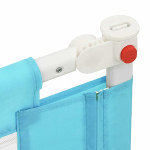 vidaXL Toddler Bed Rail Blue 120x25 cm Fabric