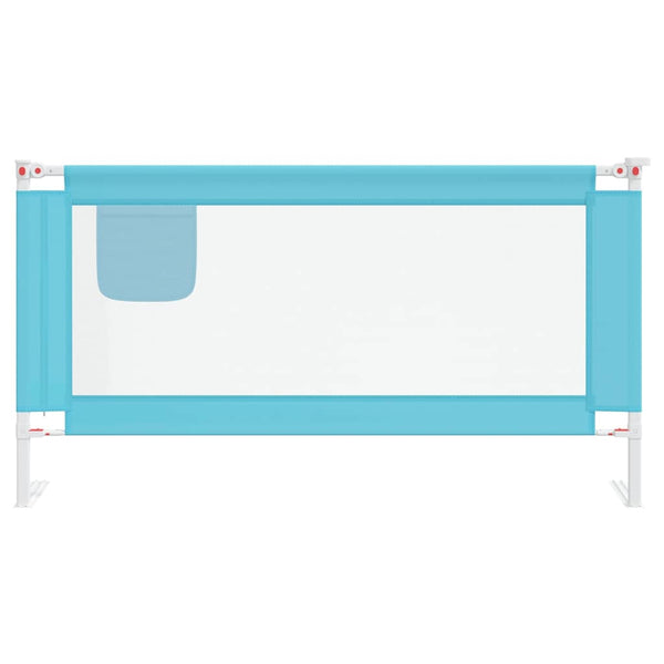 vidaXL Toddler Bed Rail Blue 160x25 cm Fabric