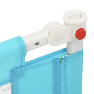 vidaXL Toddler Bed Rail Blue 160x25 cm Fabric
