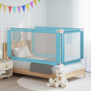 vidaXL Toddler Bed Rail Blue 160x25 cm Fabric