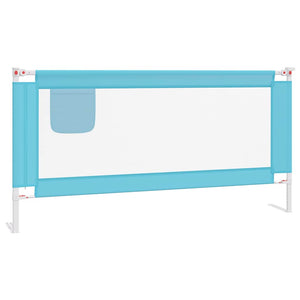 vidaXL Toddler Bed Rail Blue 180x25 cm Fabric