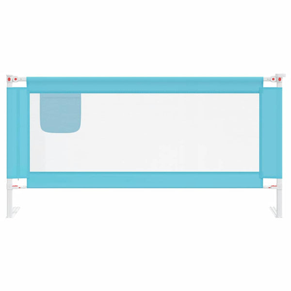 vidaXL Toddler Bed Rail Blue 180x25 cm Fabric