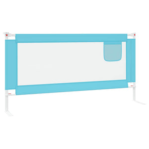 vidaXL Toddler Bed Rail Blue 180x25 cm Fabric