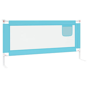 vidaXL Toddler Bed Rail Blue 190x25 cm Fabric