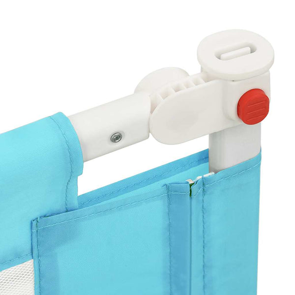 vidaXL Toddler Bed Rail Blue 190x25 cm Fabric