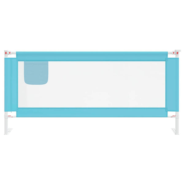 vidaXL Toddler Bed Rail Blue 200x25 cm Fabric