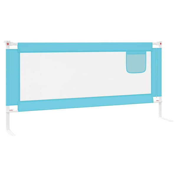 vidaXL Toddler Bed Rail Blue 200x25 cm Fabric