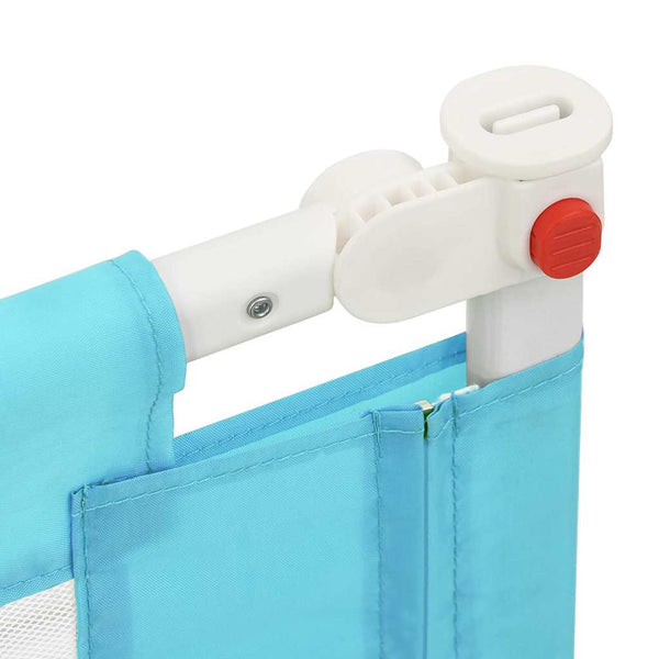 vidaXL Toddler Bed Rail Blue 200x25 cm Fabric