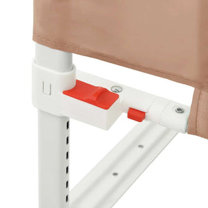 vidaXL Toddler Bed Rail Taupe 90x25 cm Fabric