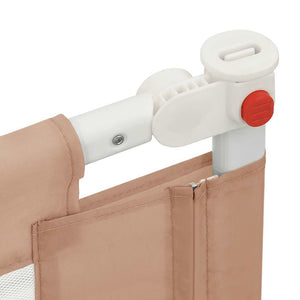 vidaXL Toddler Bed Rail Taupe 190x25 cm Fabric