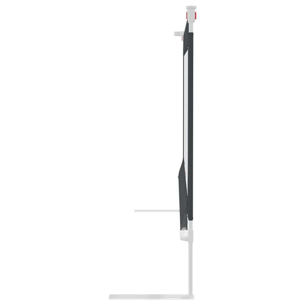 vidaXL Toddler Bed Rail Dark Grey 100x25 cm Fabric