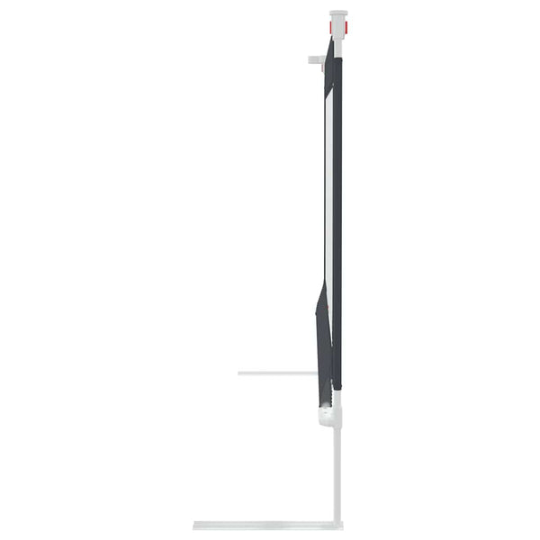 vidaXL Toddler Bed Rail Dark Grey 140x25 cm Fabric