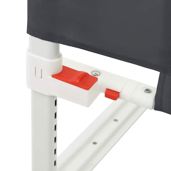 vidaXL Toddler Bed Rail Dark Grey 190x25 cm Fabric